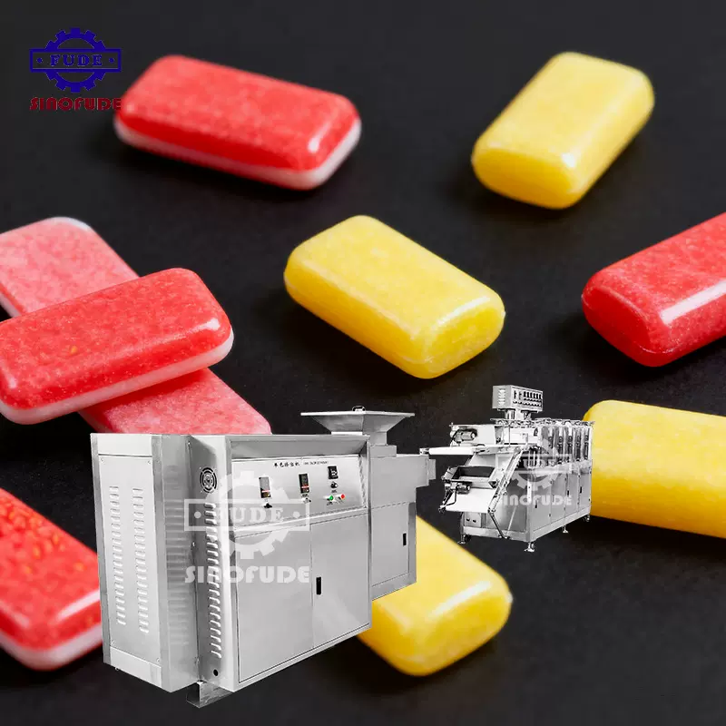 全自动口香糖泡泡糖生产线半自动成型挤出机组食品厂批量生产设备