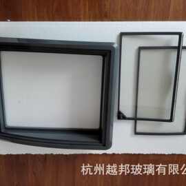 卧式展示柜冰激凌柜玻璃门整体注塑框钢化镀膜玻璃，冷柜配件