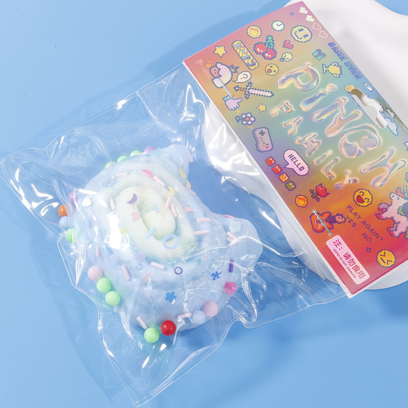 抖音同款仿真贝壳蛋糕发泄解压神器创意萌趣慢回弹食玩捏捏乐玩具|undefined