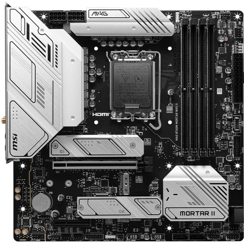 Материнская плата MSI MAG B760M Mortar WiFi II DDR5, совместима с процессорами 13-го поколения
