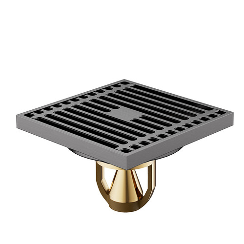 Anti-odor full copper magnetic levitation submersible drain boat shower wet/dry area drain cleaning port anti-backflow drain