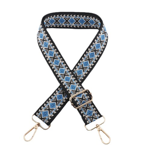 New jacquard bag strap 3.8cm bag accessories shoulder strap adjustable single shoulder crossbody women's bag replaceable long bag strap