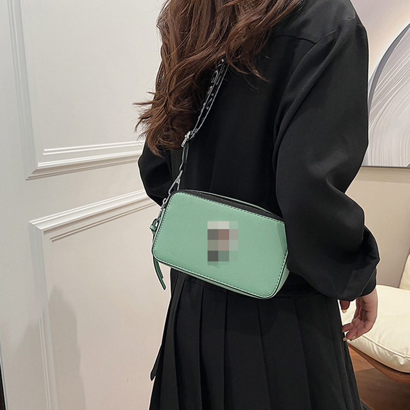 Bolso de hombro transfronterizo personalidad femenina simple correa de hombro ancha bolsa de gafas tendencia de moda femenina casual bolso de mensajero de todo fósforo