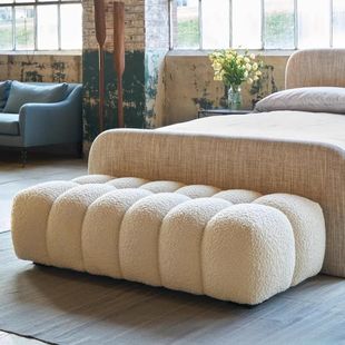 Nordic Bedroom End-Of-Bed Bench, Sofa Stool, Internet-Famous Dressing Room Shoe-Changing Bench, Bedside Bench, Fitting Room Sofa Footstool