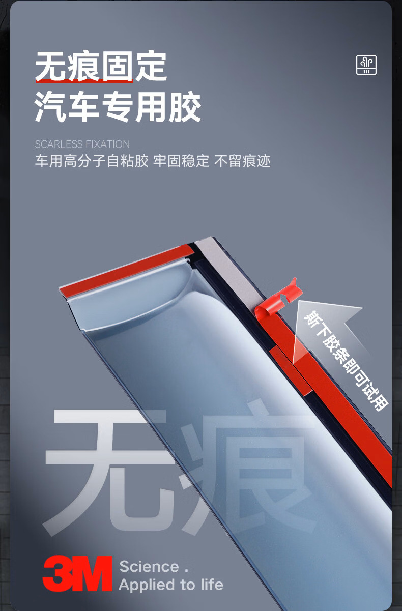 Suitable for 22 models of Dongfeng Fengshen Haoji, rain guards, car window rain shields, cross-border export and dropshipping