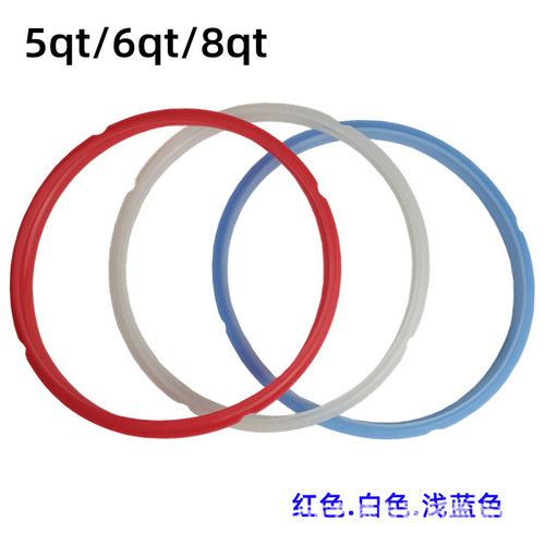 Export Amazon electric pressure cooker sealing ring 5qt 6qt 8qt pressure cooker food silicone ring manufacturer wholesale