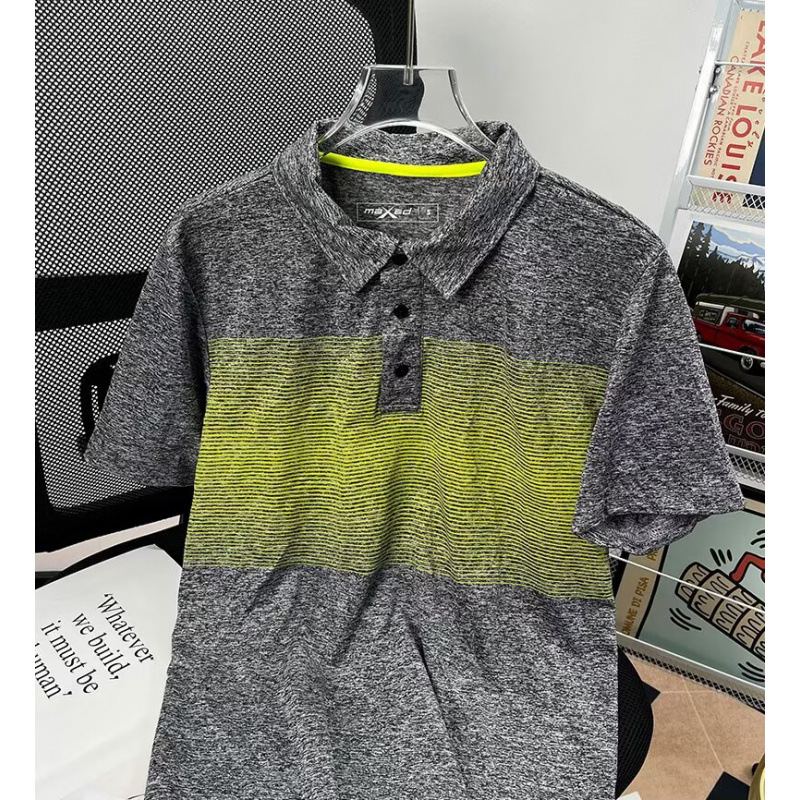 亚马逊夏季男生2025气质慵懒潮短袖ins青春潮流宽松POLO衫大码T恤