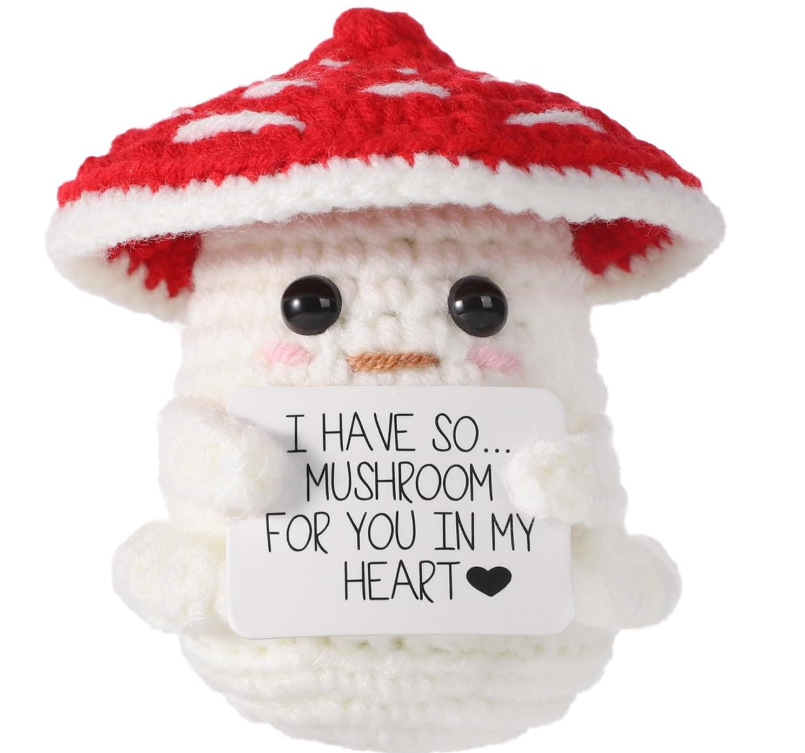 Transfronterizo al por mayor hecho a mano de punto de felpa de energía positiva de la patata emocional vegetal adornos de frutas de juguete pequeño regalo