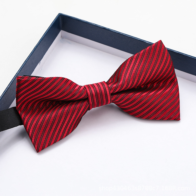 부르고뉴 패션 클래식 나비 넥타이