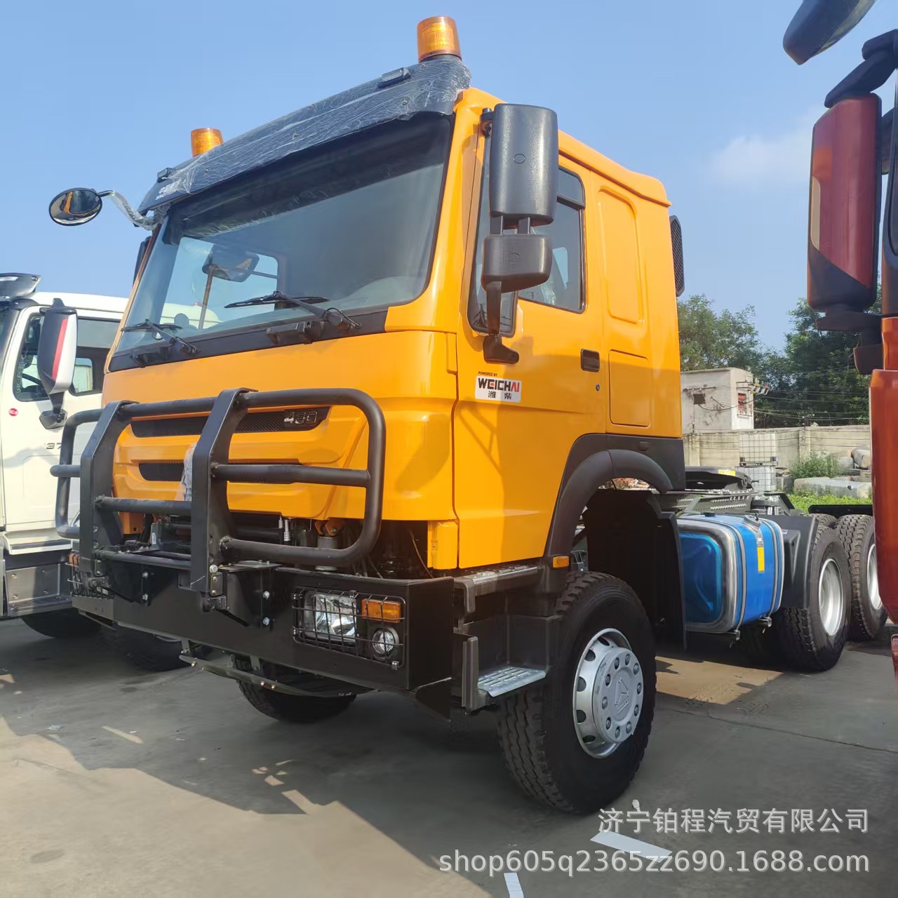 Brand new HOWO NX tractor head 5.6m with large box dump truck and large pump engine, available for immediate delivery, specifically for mining areas