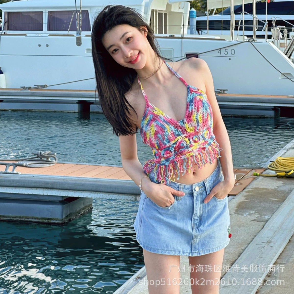 Французский стиль, Уникальный Шикарный маленький слинг, жилет с цветочным принтом, женский летний дизайн, чувство внутренней одежды, Топ