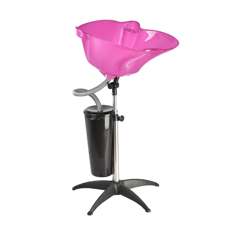 Bandeja móvil para champú, soporte ajustable para champú de pie o sentado, lavabo ligero de plástico para pacientes mayores, cuidado del cabello.
