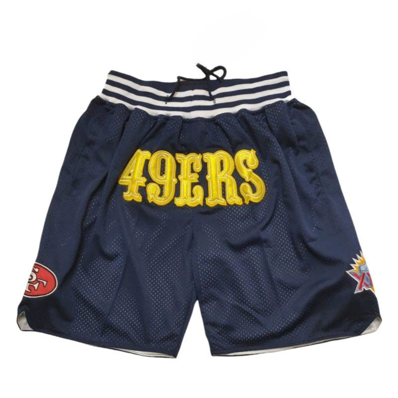 Шорты (JD) в стиле MLB/NFL, с вышитыми логотипами, лёгкие и дышащие, S–XXL