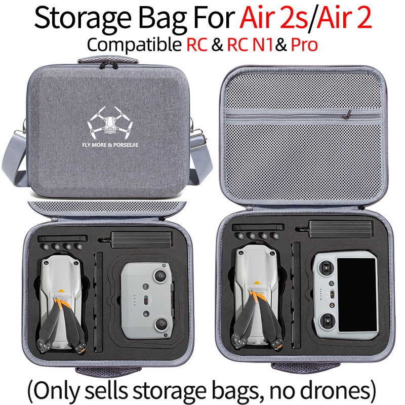 Caja de almacenamiento para DJI air 2s air 2 con bolsas de almacenamiento de pantalla RC caja de almacenamiento de control remoto mochila portátil