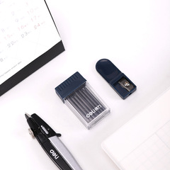 Getle 8600 Metal Compass Reusable Lead Refills Transparent Box with Lead Sharpener, Compact and Portable, Graphite Made