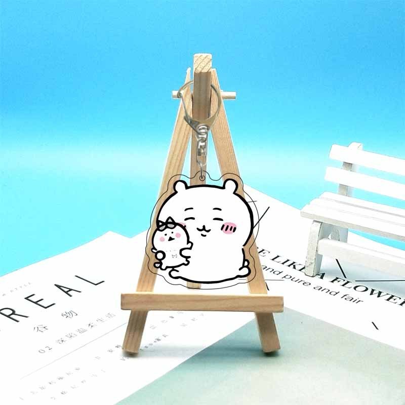 chiikawa ジイカワ ハチ小八 ins 漫画かわいいランドセル小さなペンダントアクリルキーホルダー|undefined