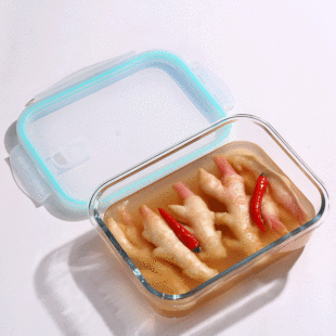 Microwave Lunch Box Glass Fresh-keeping Office Worlds Bento Separated Fresh-keeping Glass Independent Station Wholesale