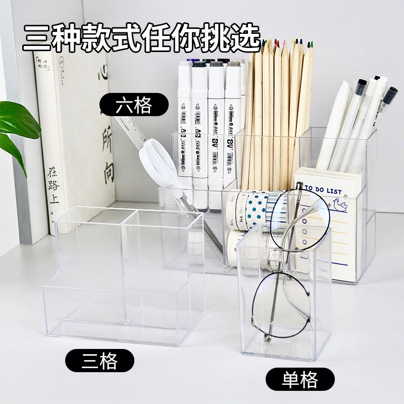 Storage Box Acrylic Desktop Clear Desktopstorage Box from Yomiego