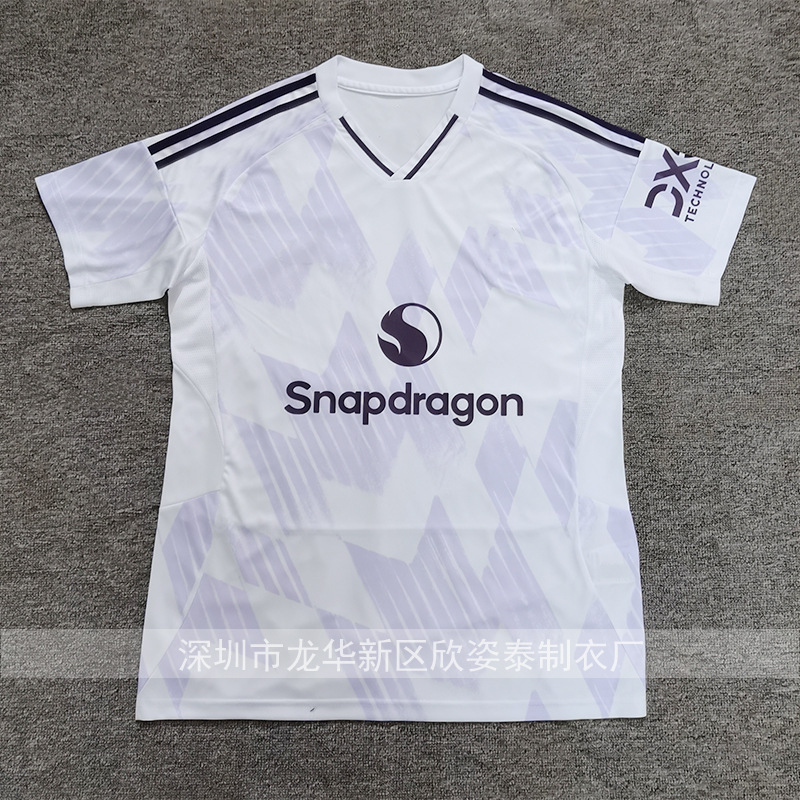 曼联球衣2025-26曼联客场白色足球服 football