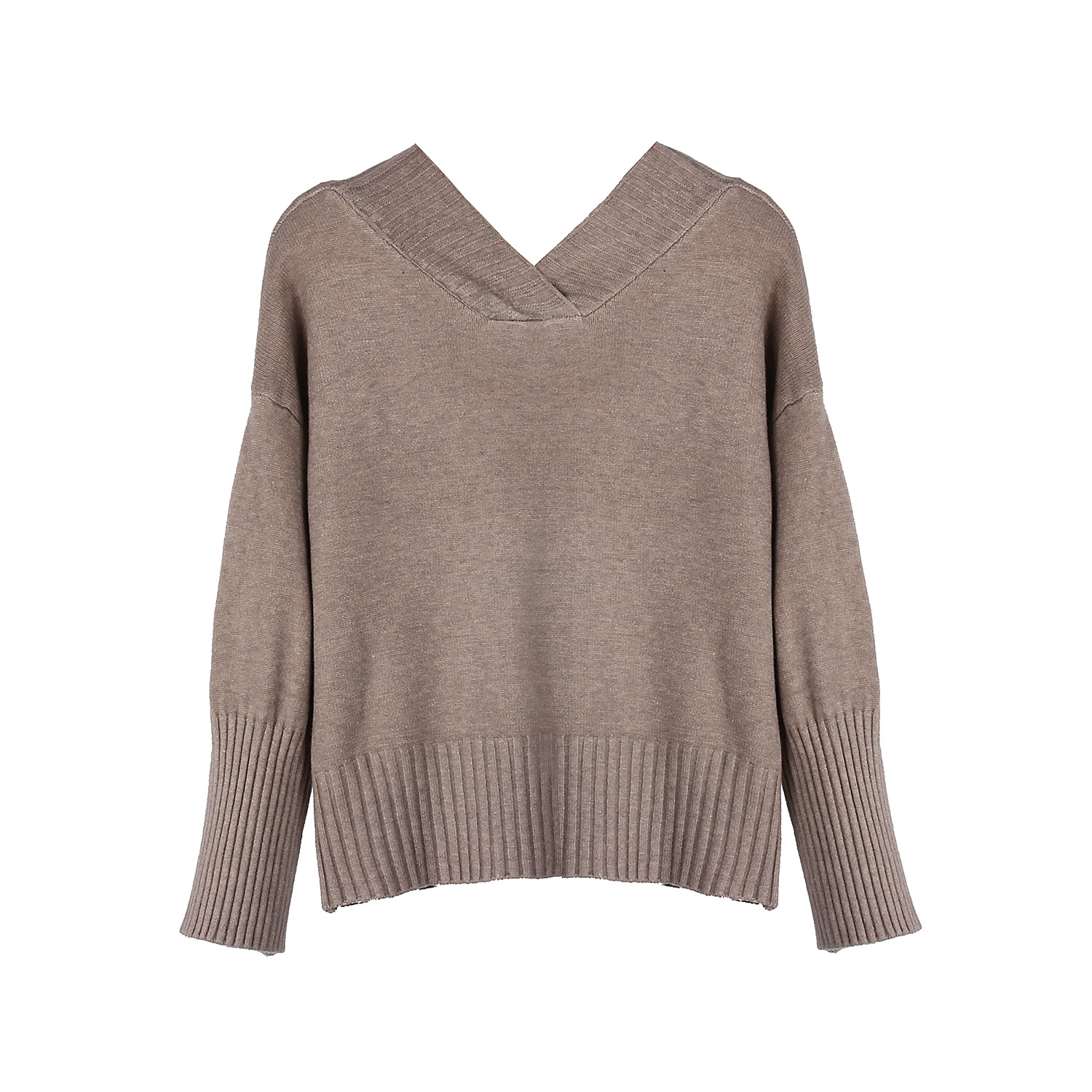 New Autumn And Winter Solid Color Knitted Cardigan Top