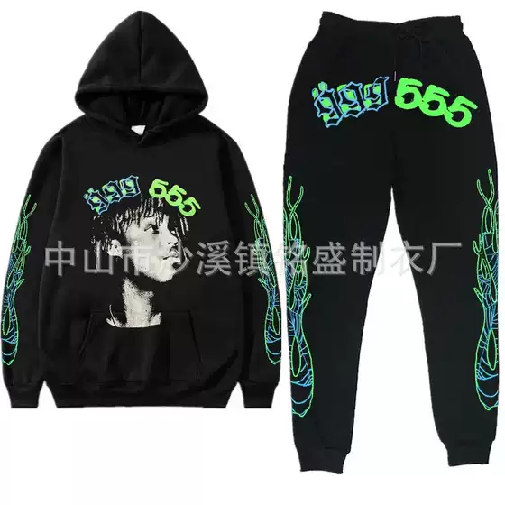 Autumn Hooded Sweatshirt Couple Suit Customized Cross-Border Thin Casual Sports Trendy New Two-Piece Sportswear