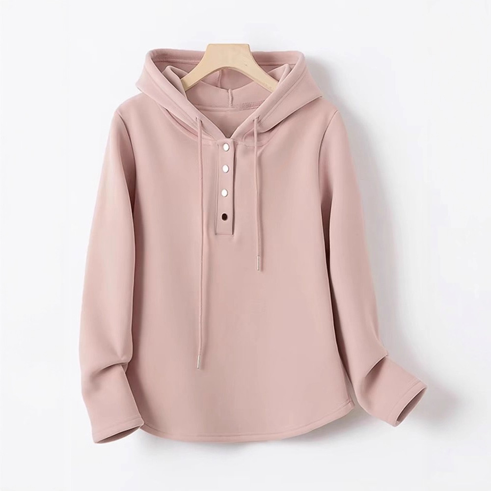 2025 Autumn New Derong Women's Sweatshirt Women's Short Top Popular Women's Hooded Long Sleeve Fashionable Style