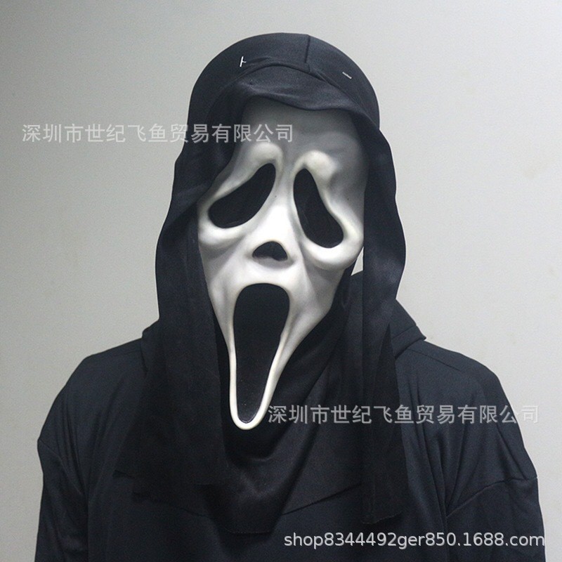 Grito máscara horror Ghost Face tocados Halloween muerte miedo alma-agitación mascarada accesorios del partido
