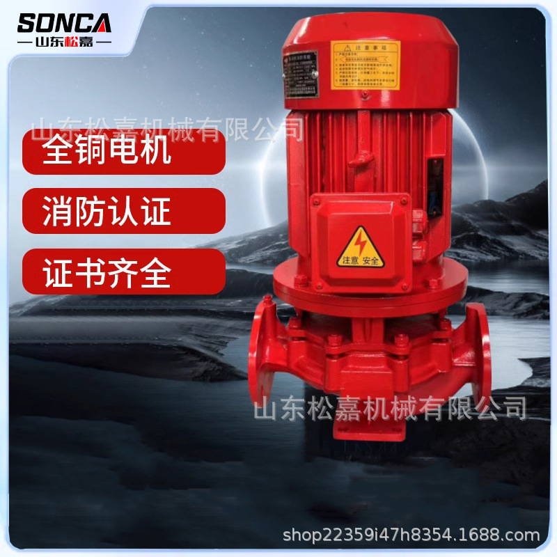 Bomba eléctrica de agua contra incendios todo cobre de gran flujo hidrante pulverizador bomba diesel vertical