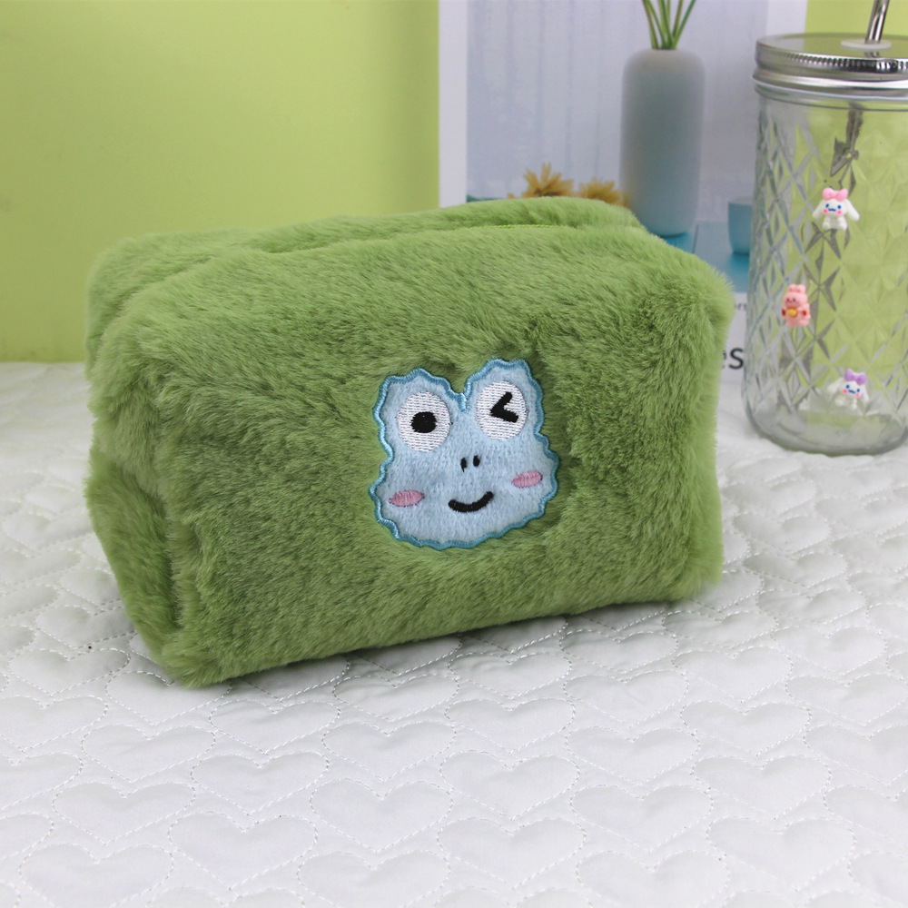 2023 nueva gran capacidad de peluche caja de lápiz de papelería caja de lápiz de dibujos animados estudiante chica bolsa de almacenamiento bolsa de cosméticos