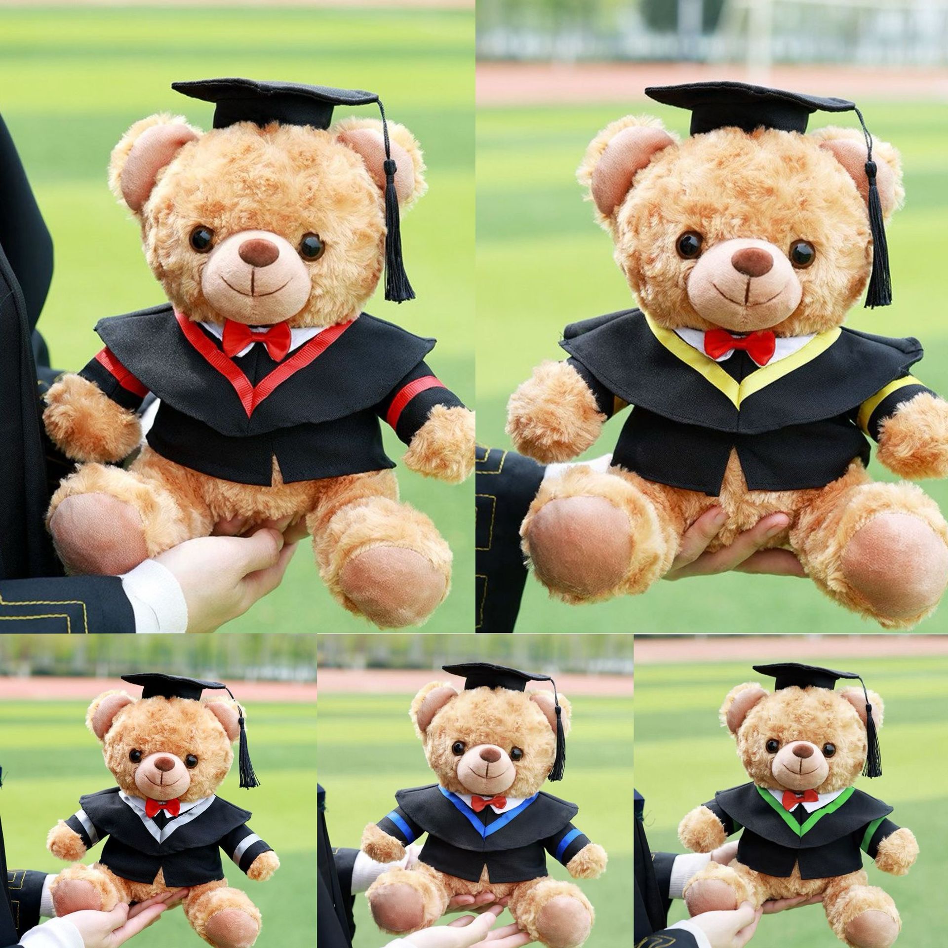 Graduation Bear Puppy Doctor Bear Teddy Toys Master Bachelor Uniform Teddy Bear Temporada de Graduation Impresión Regalo