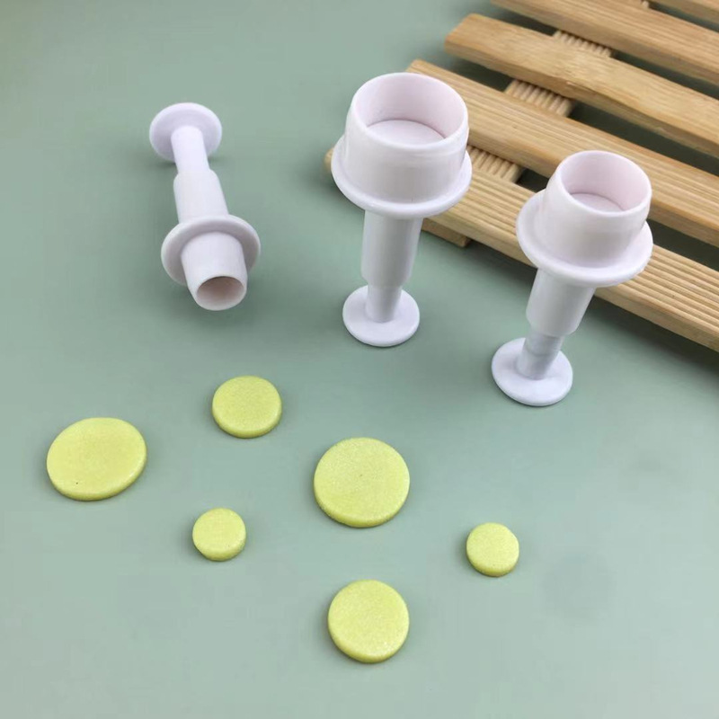 3pcs круглая форма для тиснения пружинная форма для прессования DIY для выпечки сахарного торта формы для торта