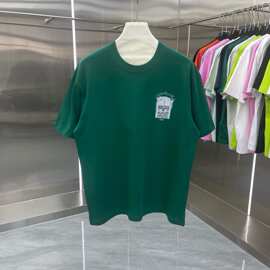 25春夏新款卡萨布兰卡CASA白墨印花短袖T男女同款休闲T恤潮