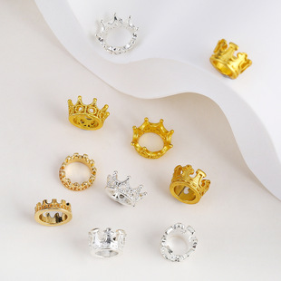 18K�ŷ���ɫ�ʹڸ����ֹ�diy�ִ�����yɫ���鴮����ϴ�׸�Ƭ