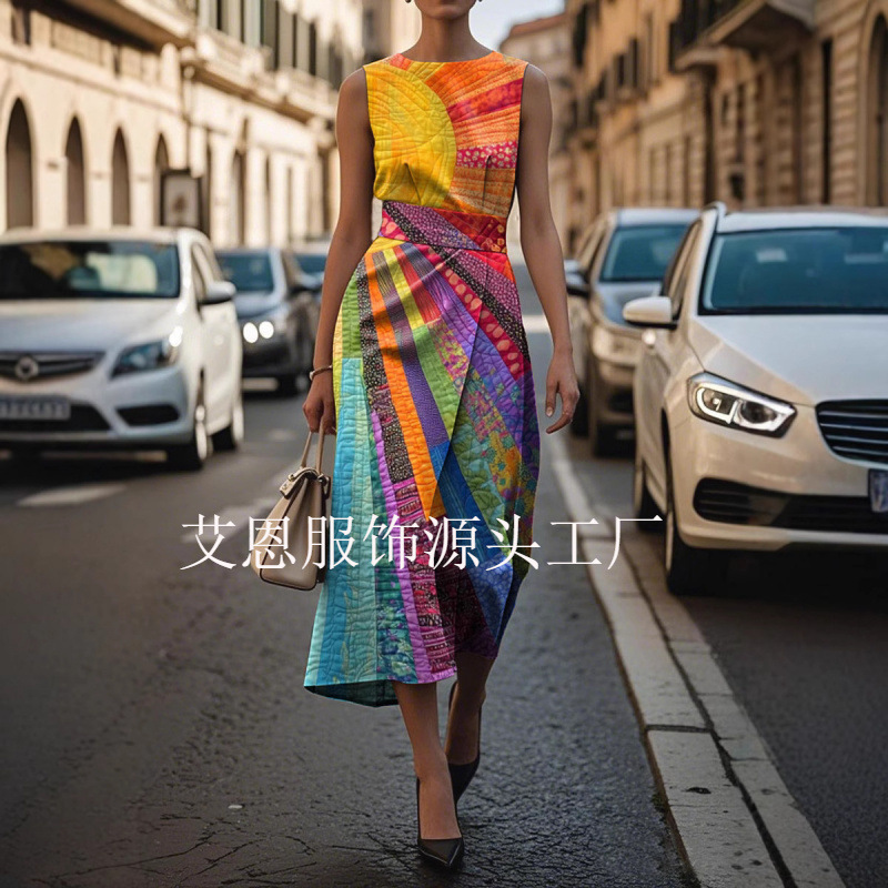 marine elegant dress with sleeves sleevless