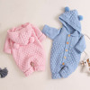 Children's demi-season keep warm bodysuit suitable for men and women girl's, woolen cute clothing for new born