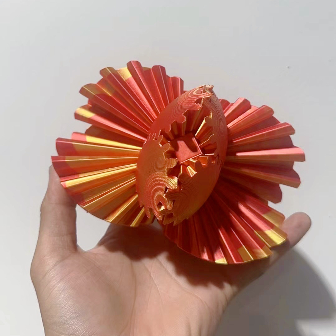 기어볼 [레드 골드 그라데이션] 직경 8cm