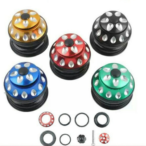 Five-piece bowl headset mountain bike bicycle accessories 44mm front fork assembly colorful water drop eight-piece bowl