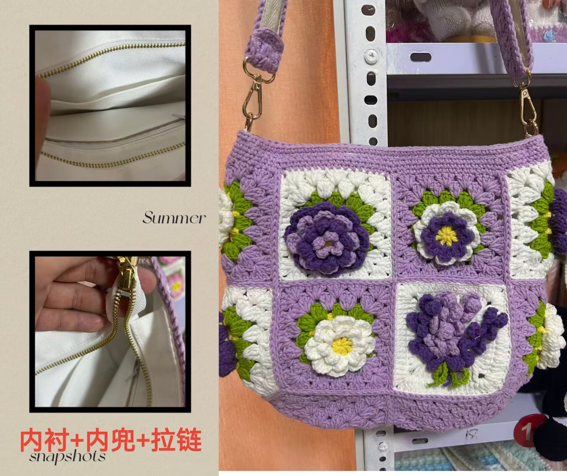 Estilo elegante y digno, ropa de gancho, bolsos de fresa, bolsos de teléfono móvil para la familia y las vacaciones. image 65