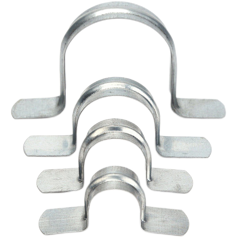 ✅84GG批发无孔骑马卡瓦斯专用镀锌铁皮加厚马鞍卡欧姆卡管夹U型