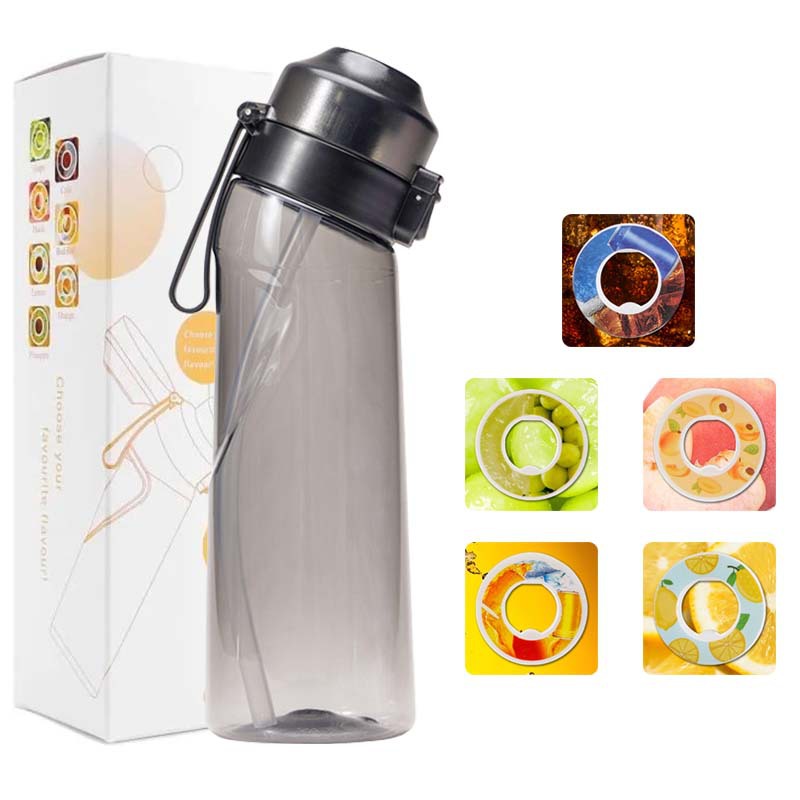 로고가 없는 향수컵 - 5개의 고리가 있는 투명한 검정색