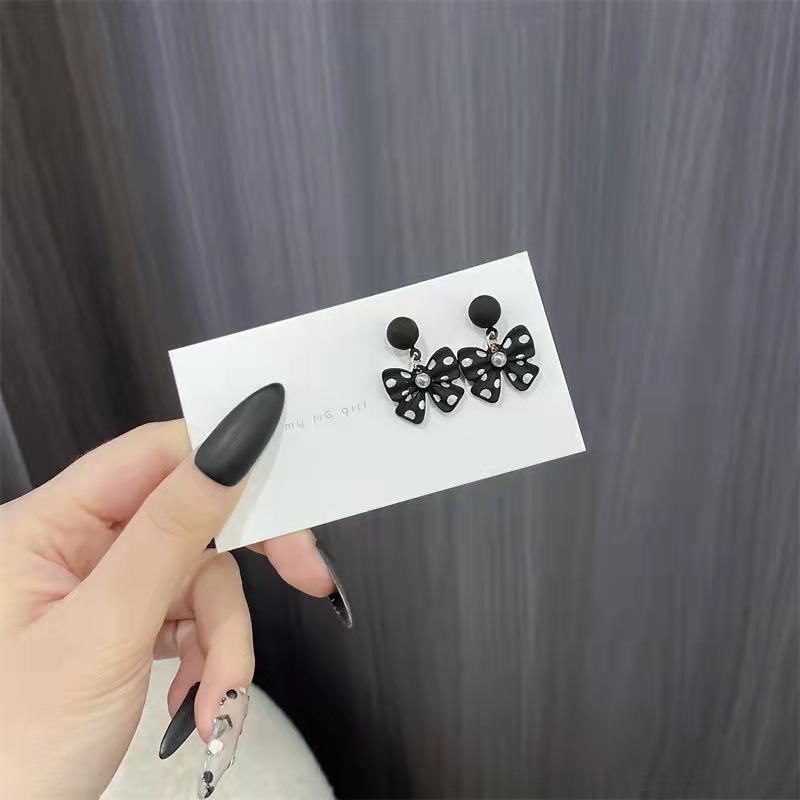Modern Style Sweet Bow Knot Imitation Pearl Alloy Plating Women's Drop Earrings display picture 1