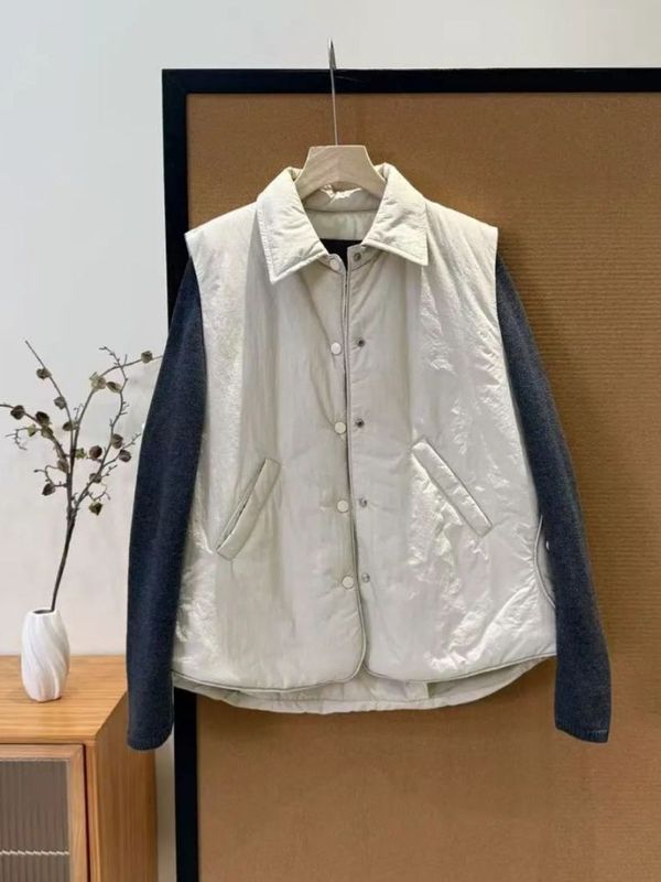 羽绒棉马甲女短款秋冬新款2025韩版宽松小个子棉背心坎肩外搭马夹|undefined