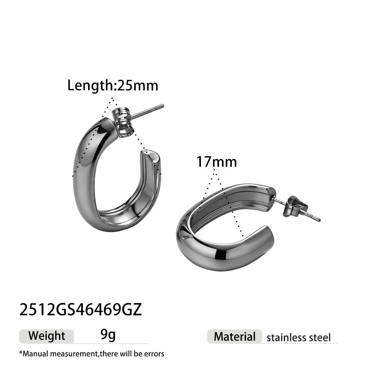 TENA Europa y los Estados Unidos lujosos aretes de acero inoxidable de alta calidad aretes de acero de titanio geometría pernos de joyería venta caliente transfronteriza simple image 9