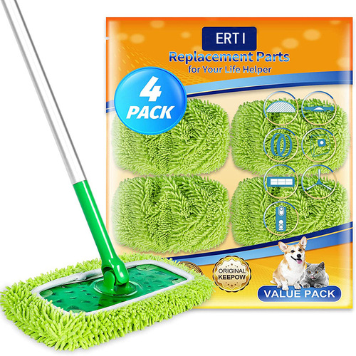 BG54 wholesale applicable mop 3M electrostatic dust removal mop replacement head chenille lazy mop household one mop