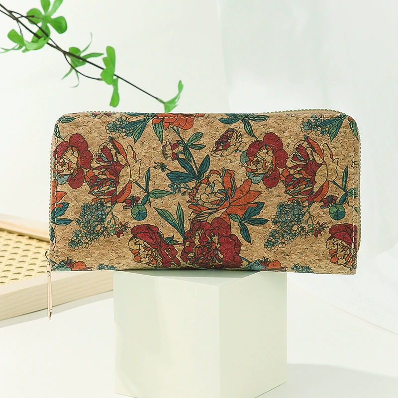Long wallet, purse with zipper, short bag