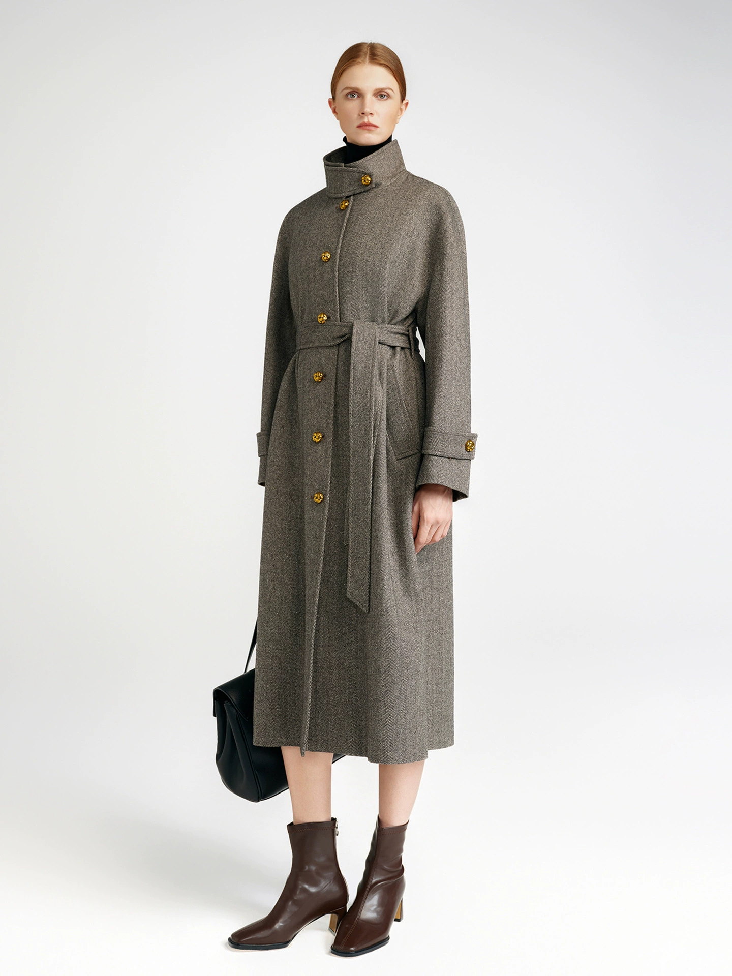 MaxMurand/Gui She Lady Old Qianfeng австралийская шерстяная твилл односторонняя большая женская длинная сумка с металлической пряжкой