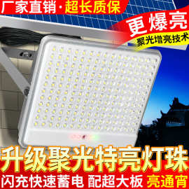 太阳能户外路灯家用农村庭院灯广场室内高亮防水新款照明灯投光灯