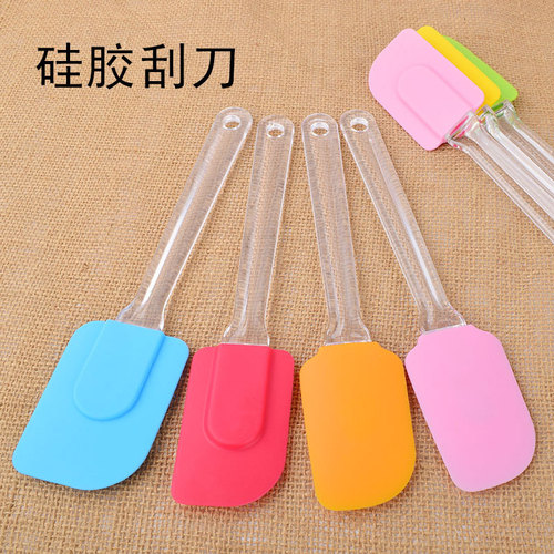 Thick Large Silicone Spatula Cow Cream Pastry Scraper Mixing Soft Scraper Cake Baking Kitchen Tool DIY