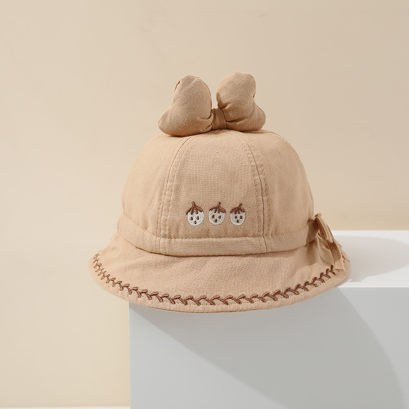 Sombrero de bebé primavera y otoño delgado sombrero de pescador protector solar para niños y niñas pequeños meses bonitos bonitos sombreros de verano