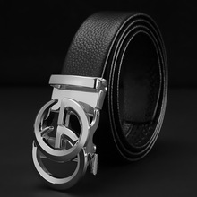 男士皮带头层双G扣休闲时尚韩版潮人百搭简约裤腰带批发真皮